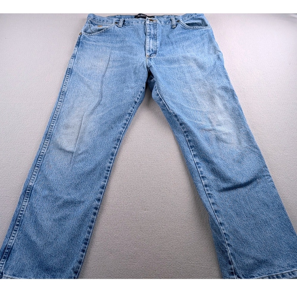 Wrangler George Strait Cowboy Cut Jeans Mens 38x30 Light Wash Denim 13MGSSW